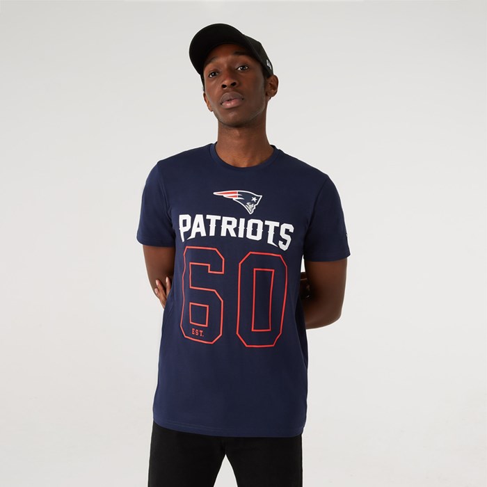 New England Patriots On Field Miesten T-paita Sininen - New Era Vaatteet Outlet FI-918274